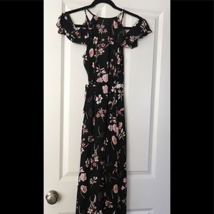 Cold Shoulder floral dress
